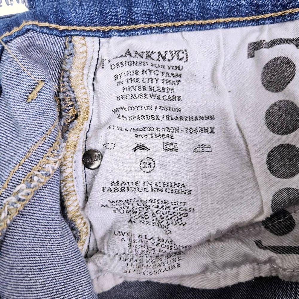 [BLANK NYC] Faithful 90's Y2K Inspired Way Back When Denim Raw Hem Skirt Size 28 - Picture 7 of 11